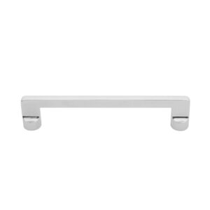 Sleek silver-colored metal bar with a modern design, perfect for contemporary interiors.