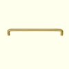 Sleek gold-colored metal bar with a modern design, perfect for contemporary interiors.